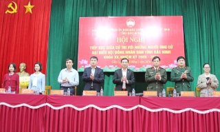 Ứng cử viên đại biểu HĐND tỉnh Bắc Ninh tiếp xúc cử tri tại đơn vị bầu cử số 3